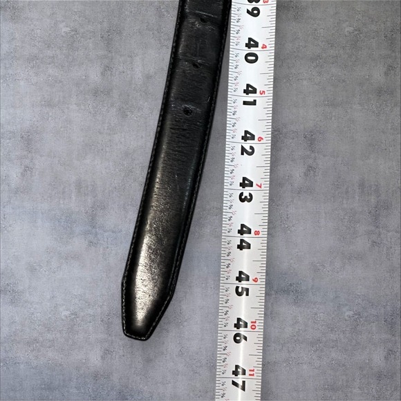 Johnston Murphy Size 38‎ Black Leather Belt 75-70040 - Picture 7 of 8